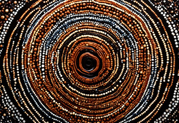 Obraz premium abstract image represent painting dot art techniques e style aboriginal