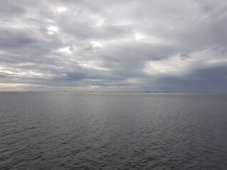 clouds over the sea