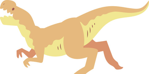 cartoon illustration on a dinosaur.