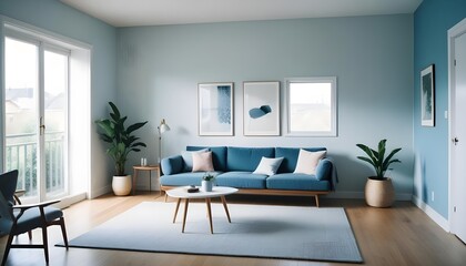 Photo interior modern design room 3d illustration
