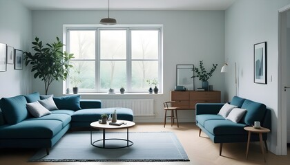 Photo interior modern design room 3d illustration
