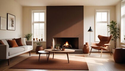 Photo interior modern design room 3d illustration
