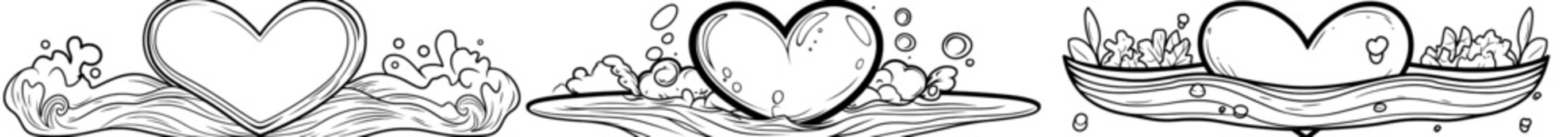 A hand drawn heart icon. Love sketch line icon. Good for backgrounds, mothers day, birthdays, and valentine's days.