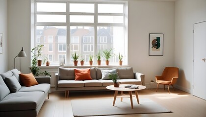 Fototapeta premium Photo interior modern design room 3d illustration 