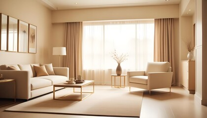 Fototapeta premium Photo interior modern design room 3d illustration 