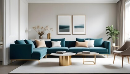 Photo interior modern design room 3d illustration
