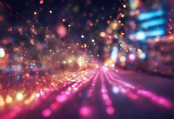 Fototapeta premium back setting neon new years