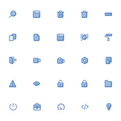 filled color Outline icons Web & Mobile