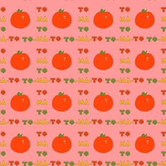 seamless pattern with tomatoes