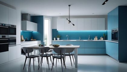 Photo interior modern design room 3d illustration
