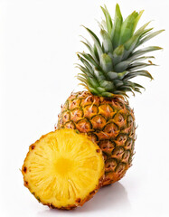 Pinapple isolated on white background studio shot 