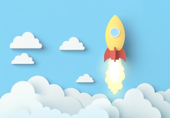 Paper Rocket Launch.