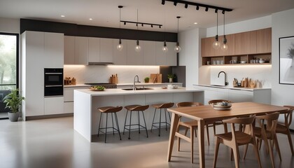 Photo interior modern design room 3d illustration
