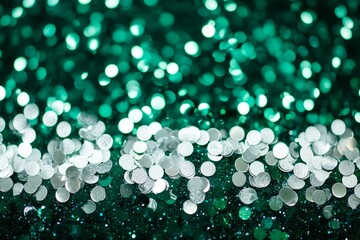 Fototapeta premium The background of the bokeh green and white 