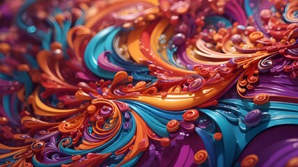 background with waves