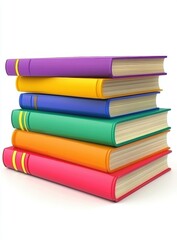 Stack of Colorful Books.