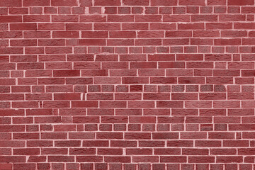 wall of bright old red brick