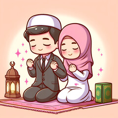Muslim couple 