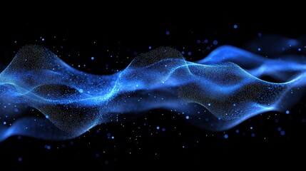 Blue Abstract Wave.