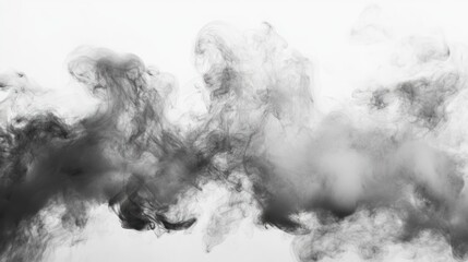 Abstract Smoke Photography: Ethereal Swirls in Black and White