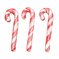 Delight in the festive spirit with colorful candy canes perfect for holiday celebrations and treats