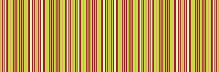 Obraz premium Luxurious background seamless lines, crease texture textile pattern. Chic vertical vector fabric stripe in red and lime colors.