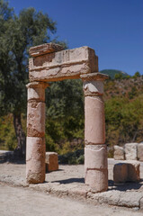 Pillars from the temple of Zeus at Kaunos in southern Turkey, dating back to 9th Century BC