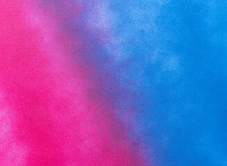 赤色と青色のスプレー塗料で塗った背景	