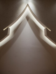 Display scene of light and shadow of interior decoration