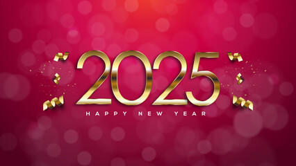 2025 Happy New Year, Greeting Card