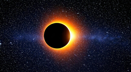 Naklejka premium solar eclipse