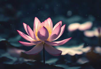 artificial balance artwork image poised art beautiful lotus abstract gracefully dark aura 100 backdrop asana astral