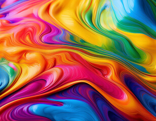 Fototapeta premium Abstract Colorful Melting Effect