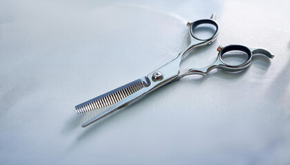 Professional Hair Scissors on a Table