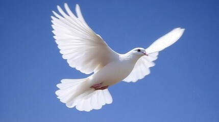 Fototapeta premium Dove flying symbol peace. Generative AI