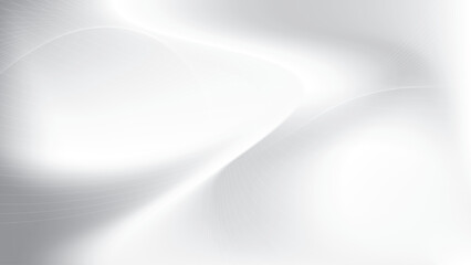 Abstract  white and gray color, modern design stripes background with curve lines, wavy pattern. Vector illustration.