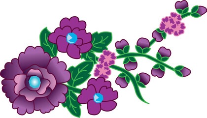 Flores Moradas Vectores