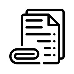 Fototapeta premium Icon Clip With Style Outline