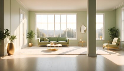 Photo interior modern design room 3d illustration