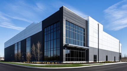 Modern Warehouse Building.