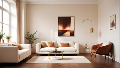 Photo interior modern design room 3d illustration