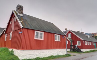 Obraz premium centre historique de Nuuk au Groenland