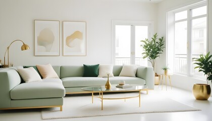 Photo interior modern design room 3d illustration