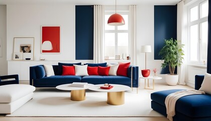 Photo interior modern design room 3d illustration