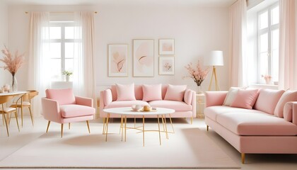 Photo interior modern design room 3d illustration
