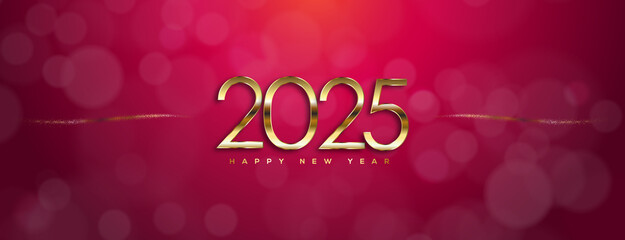 2025 Happy NEw Year, Greeting Card