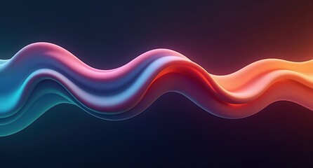 Periwinkle, marigold, plum, and teal colors move with fluid motion across a dark background, creating a soft, dreamlike abstract effect with undulating lines in Houdini FX style.