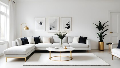 Photo interior modern design room 3d illustration