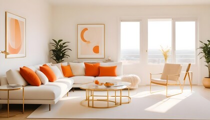 Photo interior modern design room 3d illustration