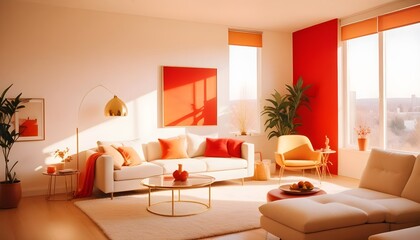 Photo interior modern design room 3d illustration